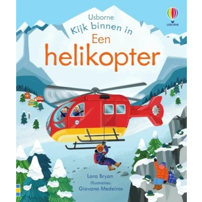 Afbeelding van Uitgeverij usborne flapjesboek kijk binnen in een helikopter