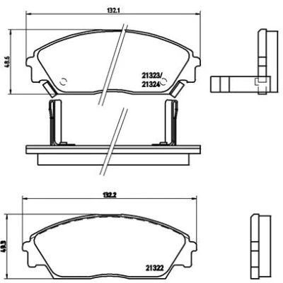 Afbeelding van Brembo Remblokset P 28 016