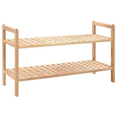 Afbeelding van Schoenenrek 69x26x40 cm massief walnotenhout