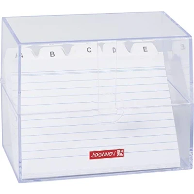 Afbeelding van Brunnen 1020560 indexdoos 16, 1 x 13, 7 8, 5 cm polystyreen transparant