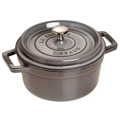 Afbeelding van Staub Braadpan Cocotte Grafietgrijs ø 22 cm / 2.6 liter