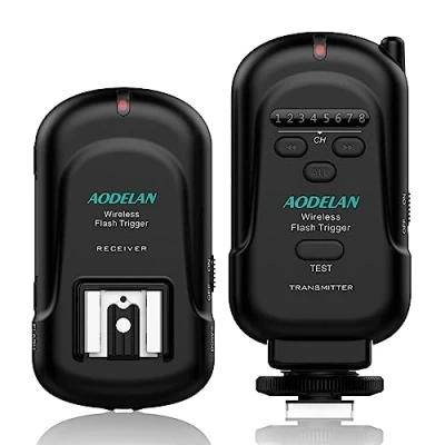 Afbeelding van AODELAN FT 8 Camera Flash Trigger en Ontvanger voor Canon, Nikon, Sony, Olympus, Fuji, Pentax, Panasonic