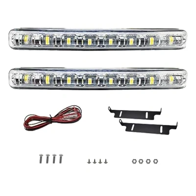 Afbeelding van ONCCI led dagrijverlichting, 12 V, 2 x stuks 8 dagrijverlichting E4 R87 StvzO universeel daglicht