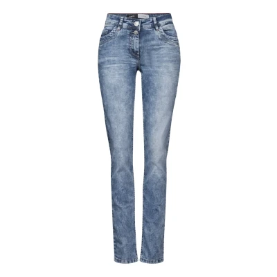 Afbeelding van Cecil IM Casual Slim fit jeans, Dames, Maat: 30x28, Blau