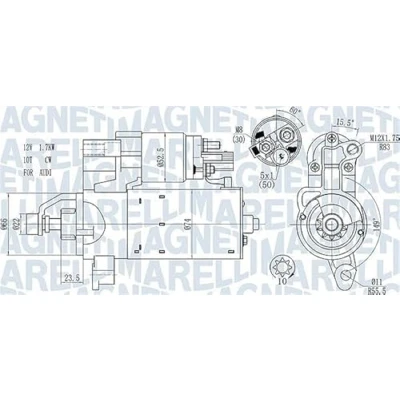 Afbeelding van Magneti Marelli Starter 063721563510