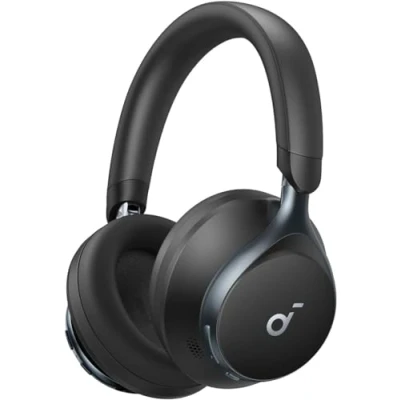 Afbeelding van soundcore by Anker, Space One draadloze hoofdtelefoon, adaptieve actieve ruisonderdrukking, 2x sterkere stemonderdrukking, 40h ANC batterijvermogen, app bediening, hi res audio, lichtgewicht ontwerp, (Refurbished)