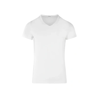 Afbeelding van HOM Tshirt basic, Heren, Maat: Small, White