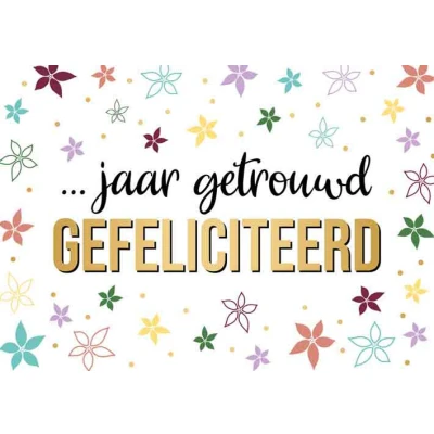 Afbeelding van Kaart Daisy ... jaar getrouwd DSY023 A