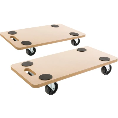 Afbeelding van AREBOS 2x Meubelroller Meubeltransporter Transporthulp Meubelverplaatser Meubelglijders 200 kg