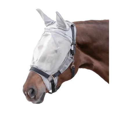 Afbeelding van Waldhausen Vliegenmasker Premium v. Halster Zilvergrijs Cob