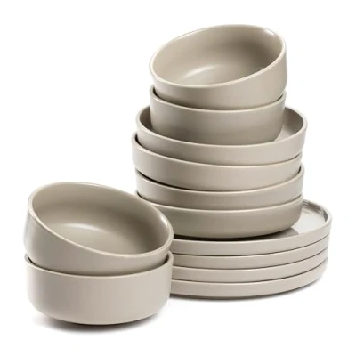 Afbeelding van Servies Leonardo Roma Beige (12 delig)