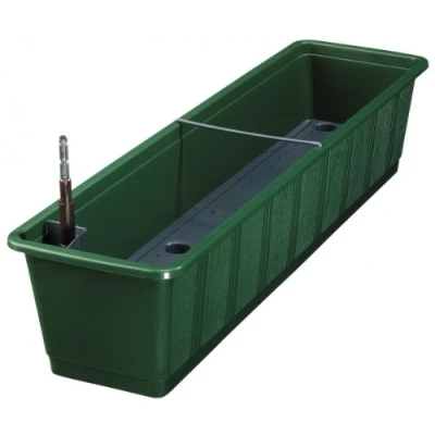 Afbeelding van AQUA GREEN Plus bloembak incl. irrigatie en waterpeilindicator, kleuren: donkergroen 11; lengte: 80 cm