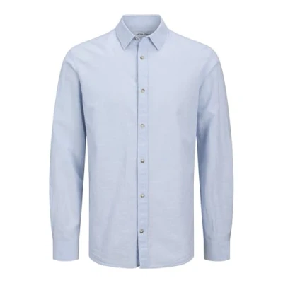 Afbeelding van Jack &amp; Jones Overhemd Jjesummer Shirt Ls Sn 12269315 Chambray Blue Mannen Maat S