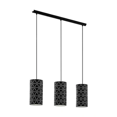 Afbeelding van EGLO hanglamp 3 lichts Ramon zwart