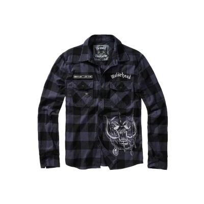Afbeelding van Brandit Motorhead Checkshirt Overhemd S Zwart/Grijs