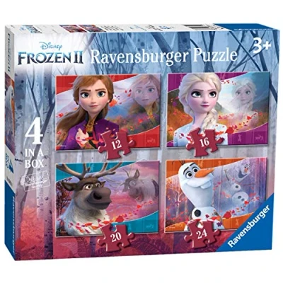Afbeelding van Ravensburger Disney Frozen 2 4in1box puzzel 12+16+20+24 stukjes kinderpuzzel