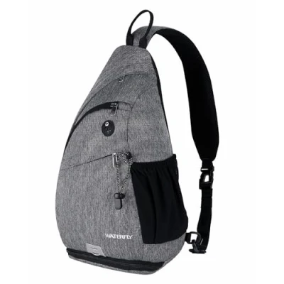 Afbeelding van Waterfly Sling rugzak, Borsttas, Schoudertas, Driehoekige Rugzak Bag Crossbody Backpack voor Heren en Dames Buiten, Reizen, Fietsen, Wandelen