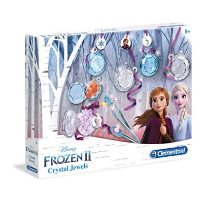 Afbeelding van Clementoni 18511 Disney Frozen 2 Crystal Olaf Made in Italië Ambacht voor kinderen vanaf 8 jaar en oud sieraden meisje, Engels, meerkleurig