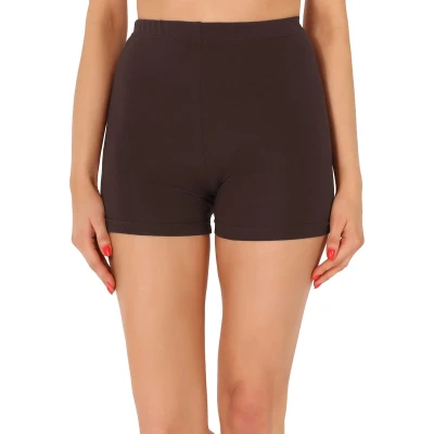 Afbeelding van Merry Style MS MS10 391 LE Dames Leggings Sport Vrijetijdsbroek Hotpants Shorts Boxershorts Kort Viscose Bruin 3XL