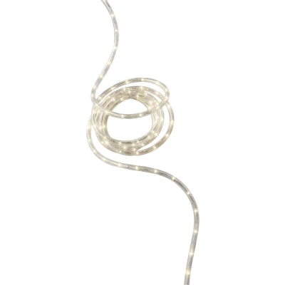 Afbeelding van Lichtslang / slangverlichting 9M met 216 LED lampjes warm wit licht div lichtstanden