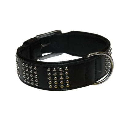 Afbeelding van Nobby halsband vinto zacht leer zwart 5 x 65 cm 1 ST