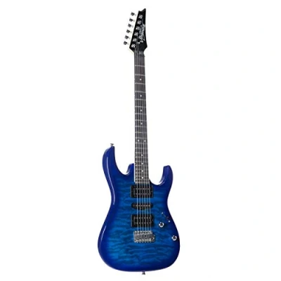 Afbeelding van Ibanez GIO RG Series GRX70QA TBB Elektrische gitaar Transparant Blue Burst