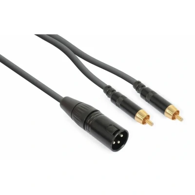 Afbeelding van PD Connex Kabel CX58 3 1x XLR Male 2x RCA meter