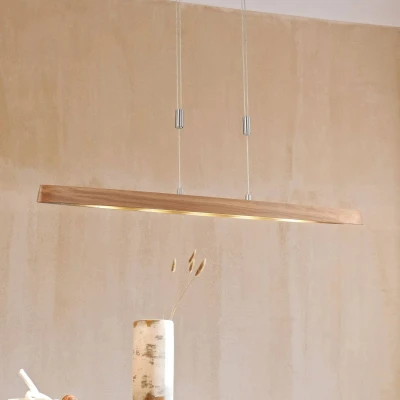 Afbeelding van Fischer &amp; Honsel led hanglamp Shine Wood 61076