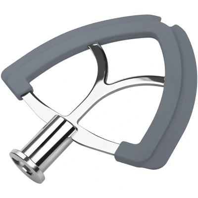 Afbeelding van Flex Edge Klopper voor KitchenAid 4,5 5 Quart Tilt Head Stand Mixers Artisan &amp; Classic Series van MMOBIEL RVS Platte Mixer Paddle met Flexibele Siliconen Randen Komschraper Vaatwasserbestendig