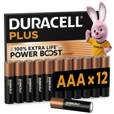 Afbeelding van Alkalinebatterij AAA Plus PowerBoost 12 stuks Duracell