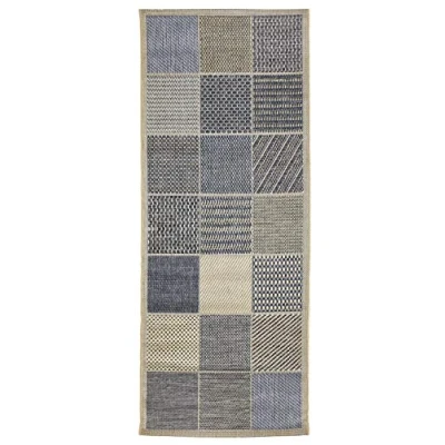 Afbeelding van Andiamo Loper Clyde 2 Platweefsel, patchworkdesign, geschikt voor binnen en buiten