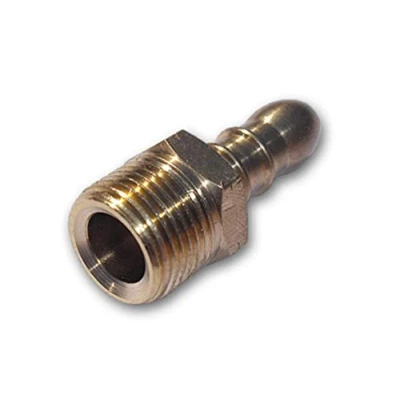 Afbeelding van BFG Gasslangkoppeling, 3/8&quot; BSP Buitendraad Links x Geribbelde Slangkoppeling 9 10mm, Massief Messing, voor Butaangas of Propaangasregelaar