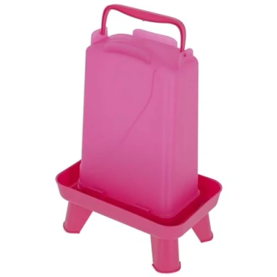 Afbeelding van Kerbl Hobbyfarming Drinkbak voor gevogelte, 3,5 l, rechthoekig, kunststof, roze