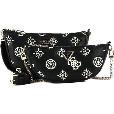 Afbeelding van Guess Deesa LOGO Peony Handtas, Dames, Maat: One Size, Nero