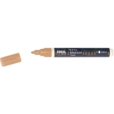 Afbeelding van Koperen textiel stift Javana Texi Max 2 4 mm kogelpunt Hoge kwaliteit marker op waterbasis, geschikt zowel licht als donker