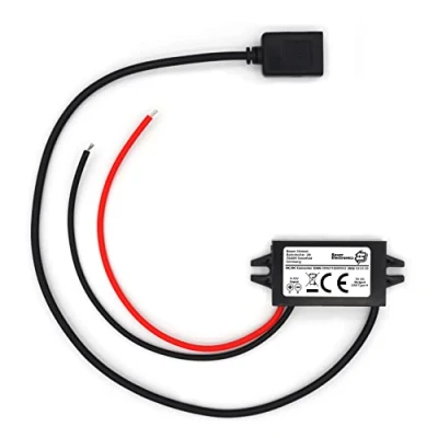 Afbeelding van Bauer Electronics DC 8V 32V naar 5V spanningsomvormer USB 3A 15W 12V converter omvormer adapter spanningsregelaar spanningsstabilisator 24V transformator buck stepdown charger