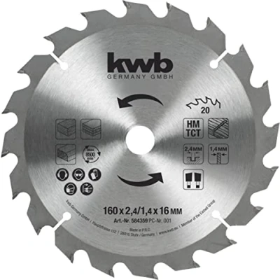 Afbeelding van kwb 584359 Cirkelzaagblad 160 x 16 mm 1 stuk(s)
