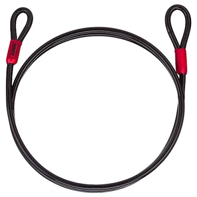 Afbeelding van ABUS Cobra 8 luskabel staalkabel gecoat met kunststof beveiliging voor fiets en motoraccessoires 2 meter lang, mm dik