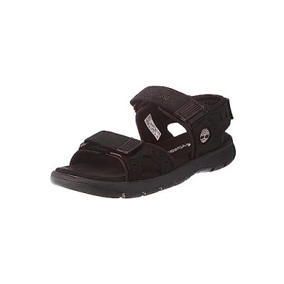 Afbeelding van Timberland Governor&#039;s Island 3 Strap Sandalen, Black Nubuck, 41.5 EU