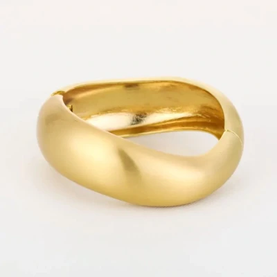 Afbeelding van Bijoutheek Armband (Sieraad) Bangle Bold Organisch Goud