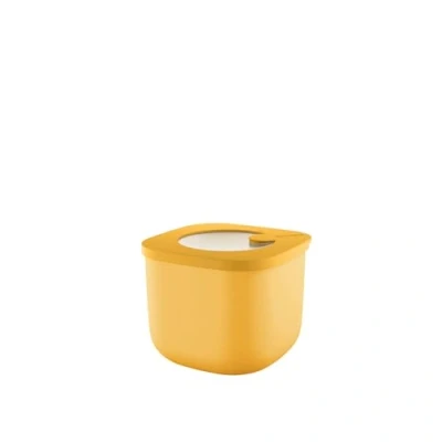 Afbeelding van Guzzini Kitchen Active Design, STORE&amp;MORE BIO, Grote Hermetic Container voor Koelkast/diepvries/Magnetron (S) Mangogeel, 12,2 x h9,8 cm 750cc 170722236