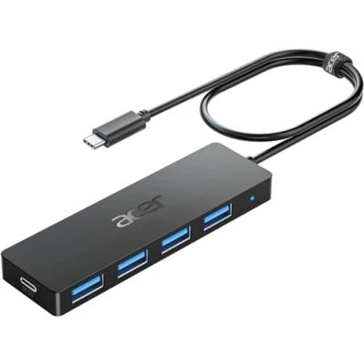 Afbeelding van Acer USB C Hub 4 poorten, meerdere 3.1 Hub, splitter voor laptop met voedingspoort, extender poort laptop, iMac Pro, MacBook iPad. Windows, Linux, PC en meer (1,2