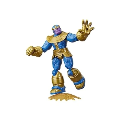 Afbeelding van Marvel Avengers Bend and Flex actiefiguur, flexibele Thanos figuur van 15 cm, met blastaccessoire, voor kinderen vanaf 6 jaar