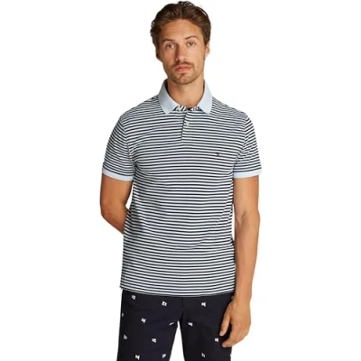 Afbeelding van Tommy Hilfiger Regular Poloshirt Breezy blue desert sky, Heren, Maat: 3XL, sky