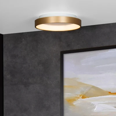 Afbeelding van Lucide Plafondlamp Vidal 28 cm goud