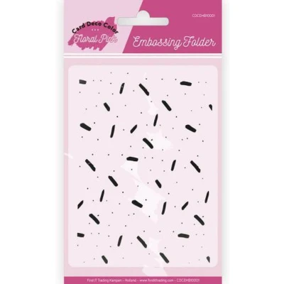 Afbeelding van Embossing Folder Floral Pink van Card Deco Color