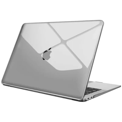 Afbeelding van Fintie Hoes Compatibel met MacBook Air 13 A2337 M1/A2179/A1932 (2018 2020 Laat los), Hoogwaardige Beschermhoes Snap Case 13&quot; Retina Display Touch ID, Grijs (Clear)