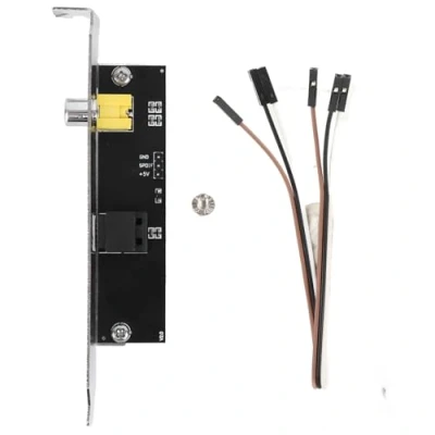 Afbeelding van Buitenplaat kabelbeugel, SPDIF optische elektrische componenten, voor ASUS/GIGABYTE/MSI moederbord, 25 MHz glasvezelinterface, uitgang kabelbeugel achterplaat