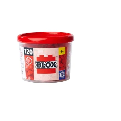 Afbeelding van Simba Blox 120 dakstenen in rood, bouwstenen voor kinderen vanaf 3 jaar, hoge kwaliteit, klembouwstenen, volledig compatibel met vele andere fabrikanten