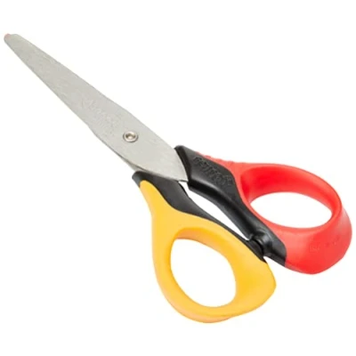 Afbeelding van Maped Sensoft Schaar 13 cm Kinderschaar met zachte ringen en 3D ergonomie vanaf 4 jaar Voor kleuterschool basisschool Kleur: rood geel